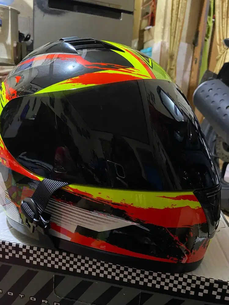 ORI HELM K Y T R10 SIZE XL YELLOW RED
