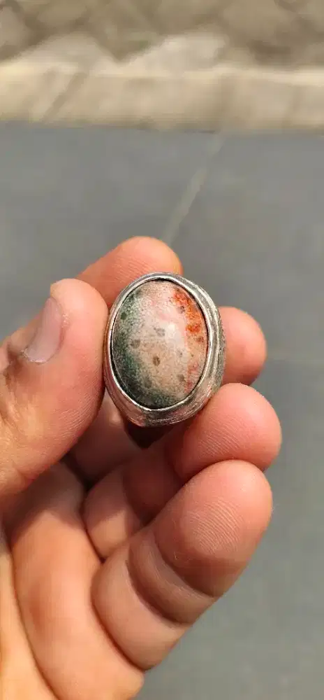 (WAJIB Transaksi Offline)Batu Teratai 3 Color 25X19X8,5mm Super Rare