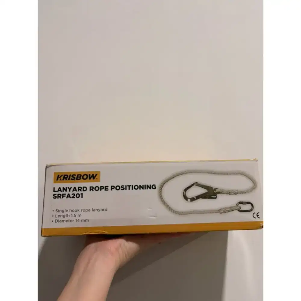 Krisbow Lanyard Rope Tali Positioning Single Hooks