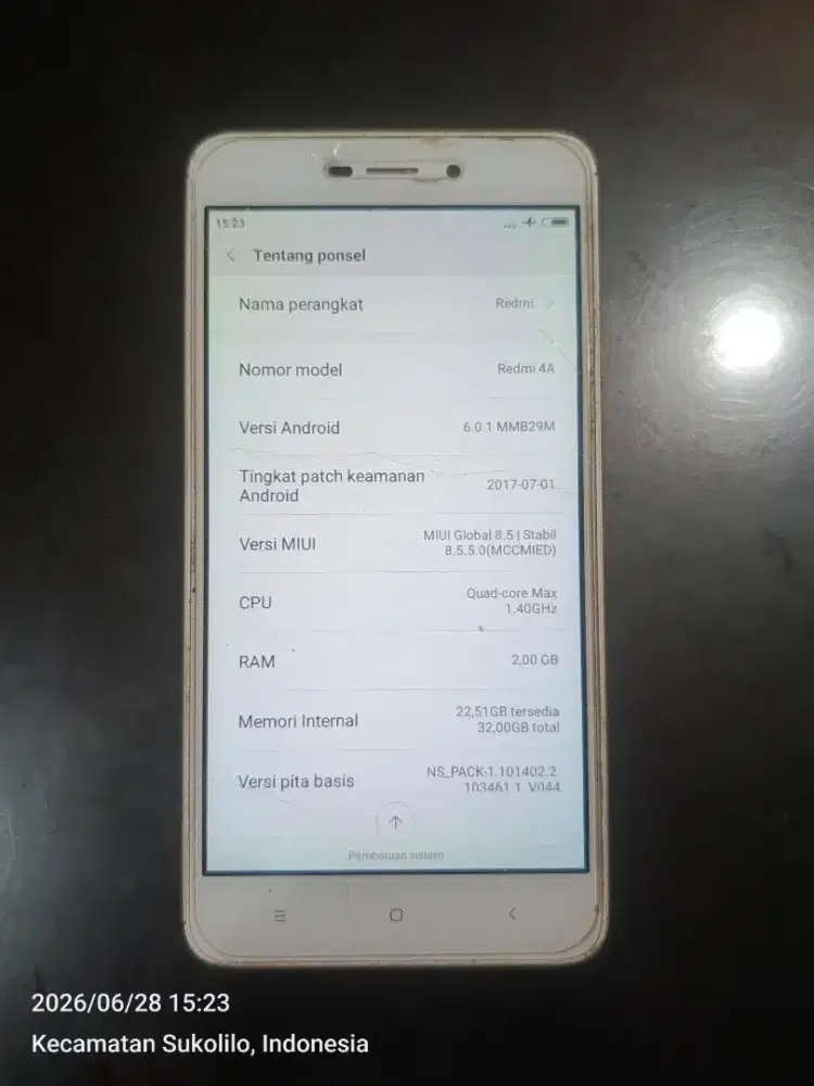 xiaomi redmi 4a 2/32 nyala normal