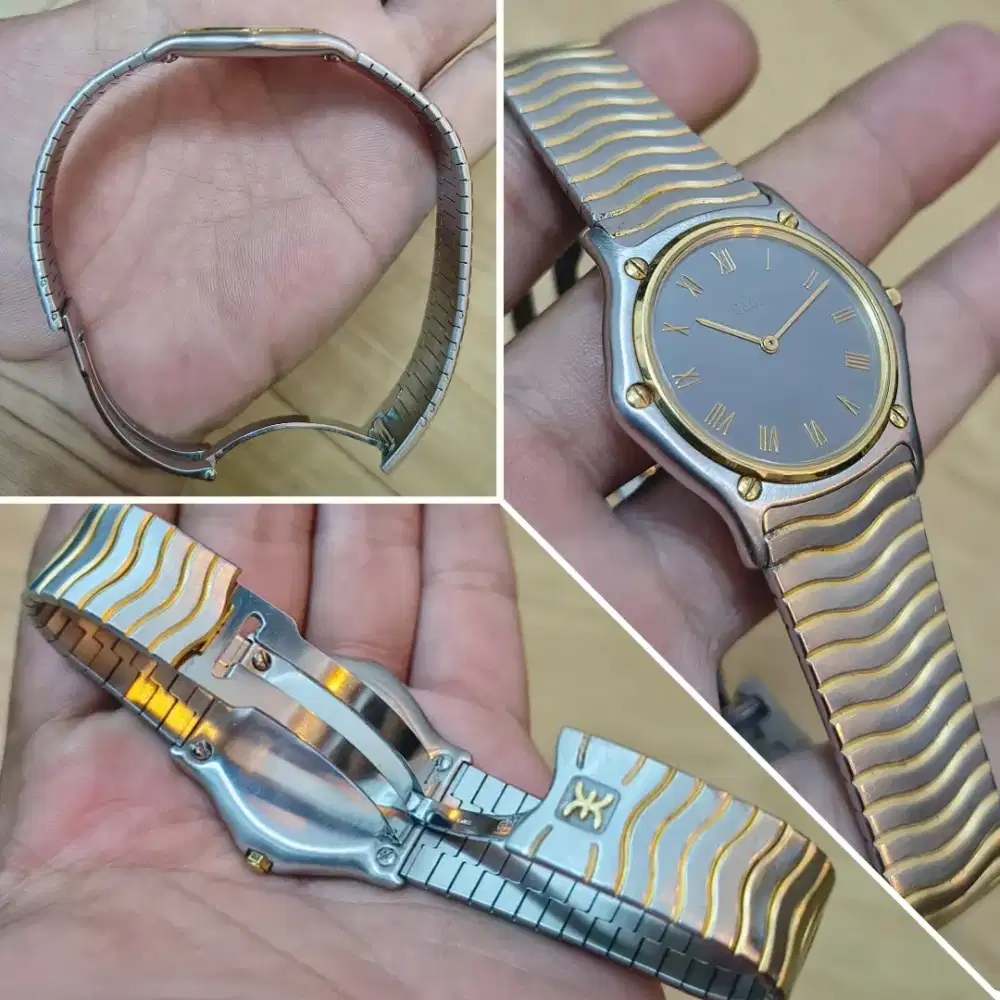 Jam Ebel Classic Wave Gold 18ct Original Swiss Made