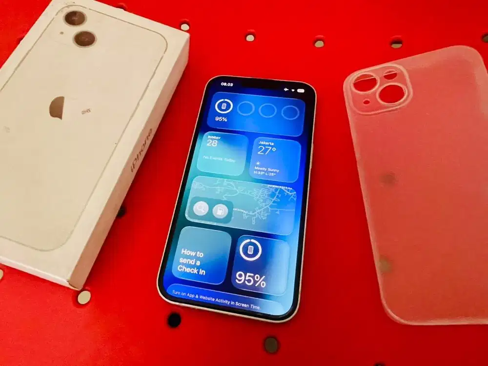 iPhone 13 128 Inter Starlight Fullset Mulus Masih Original
