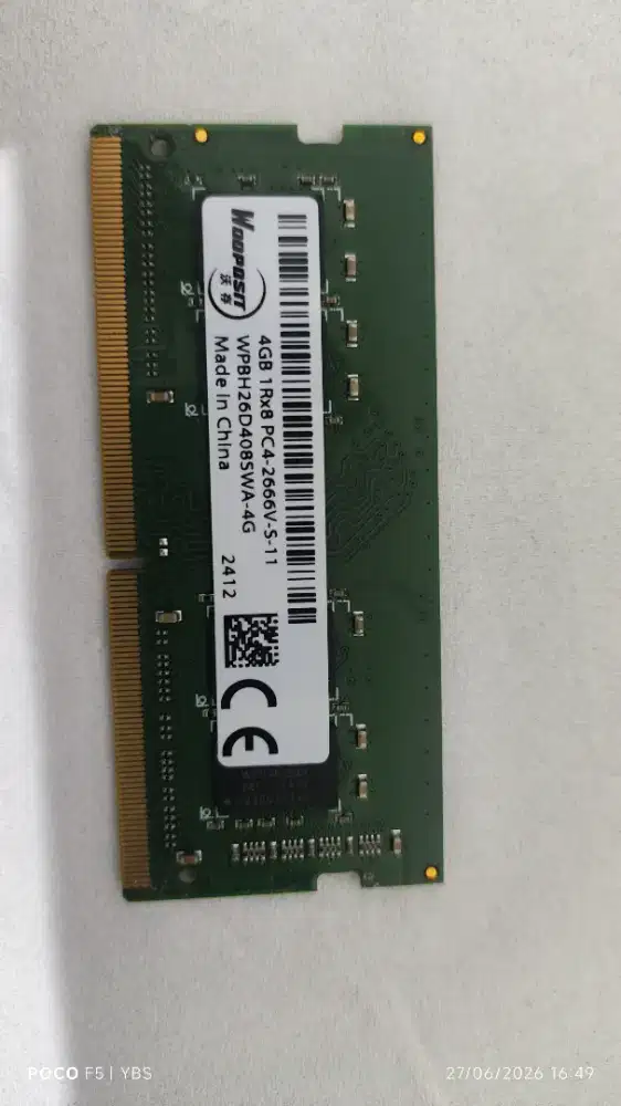 jual RAM laptop/mini pc/all in one pc DDR4 2666 kapasitas 4GB