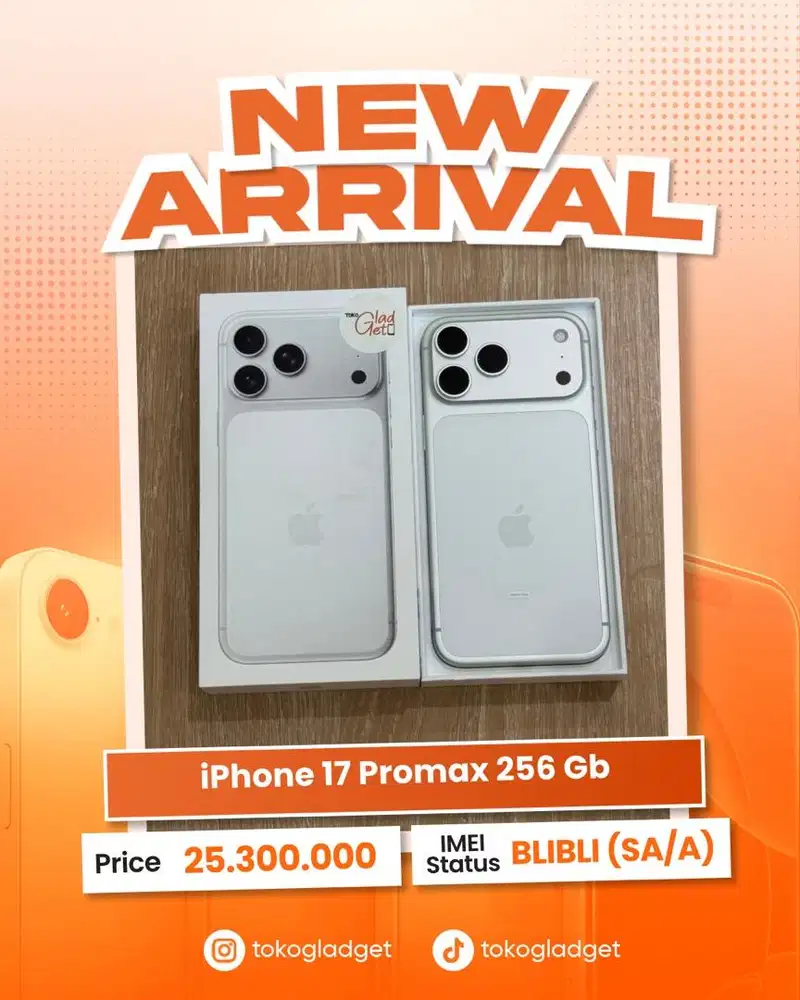 iPhone 17 Promax 256 Gb ex IBOX/BLIBLI