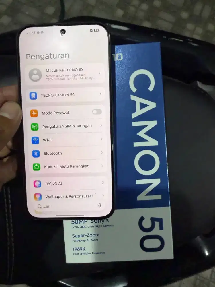 Tecno Camon 50 8+8/128 resmi like new msih grnsi pjng umur sebul bs TT