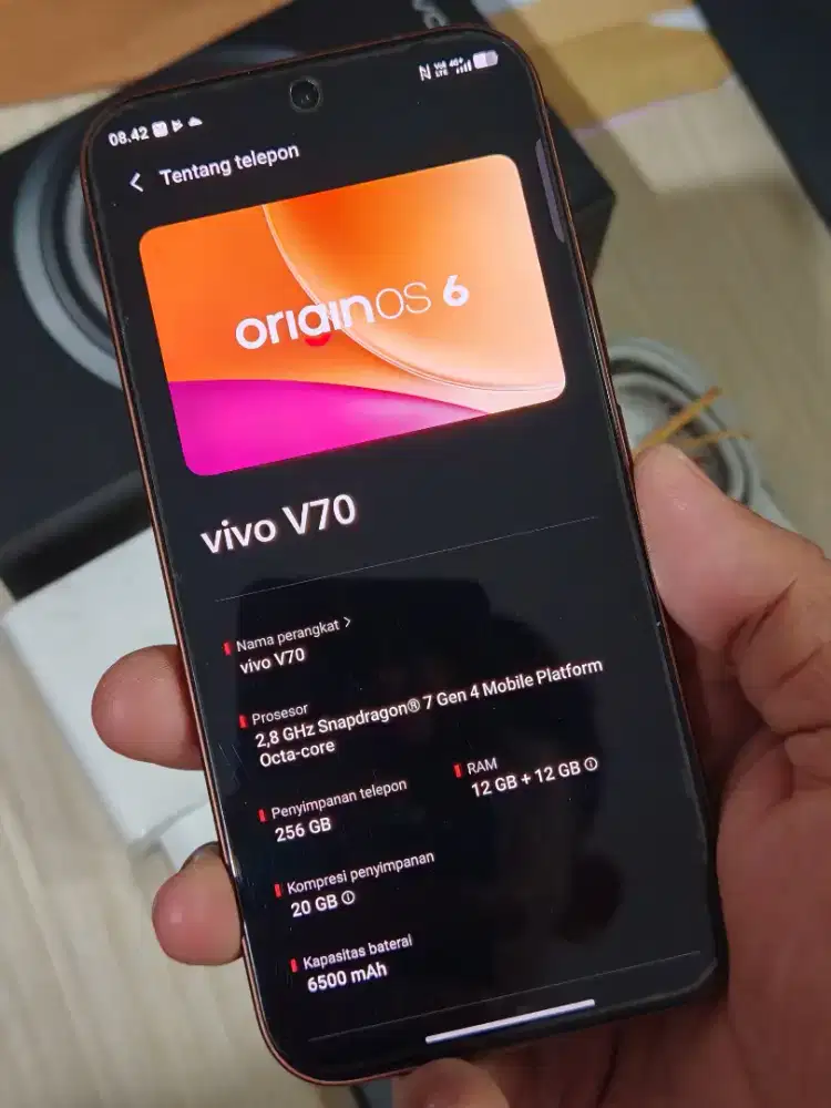 Vivo V70 5G 12/256 Mocca Garansi Panjang bisa TT
