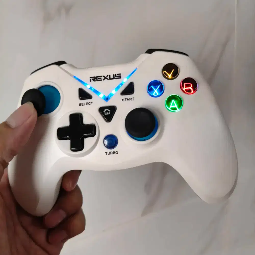 Gamepad Wireless Rexus Gladius GX100 White Controller PC PS3 Second