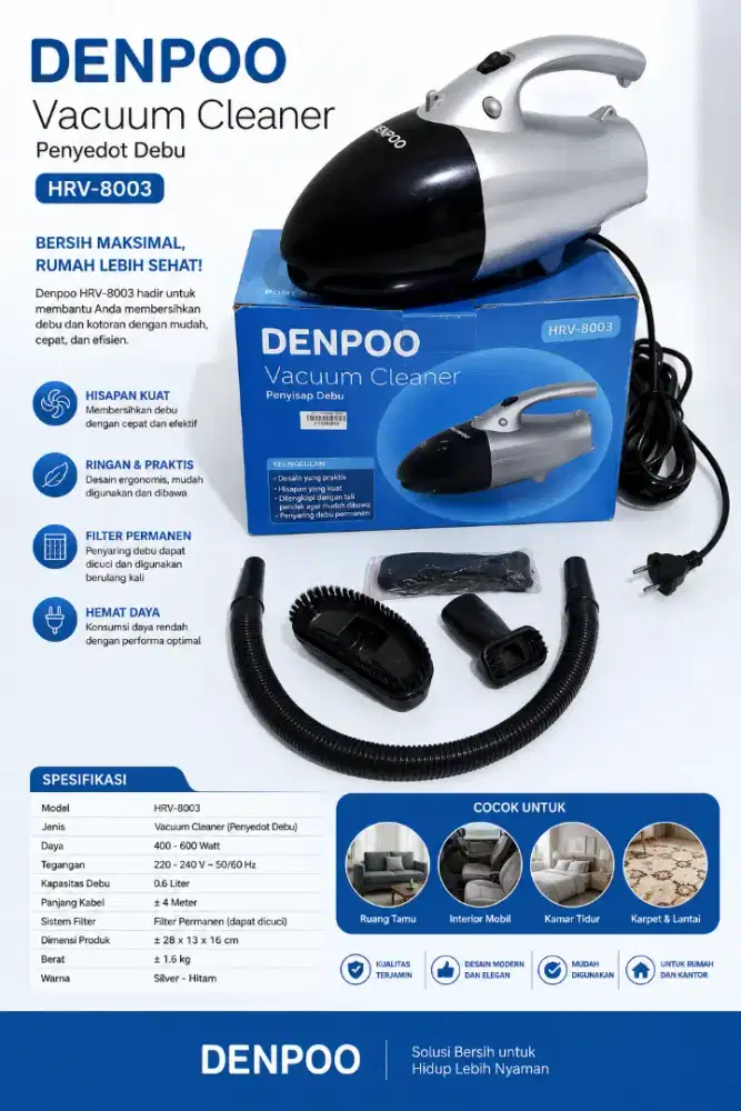 Denpoo HRV-8031/8003 Vacuum Cleaner