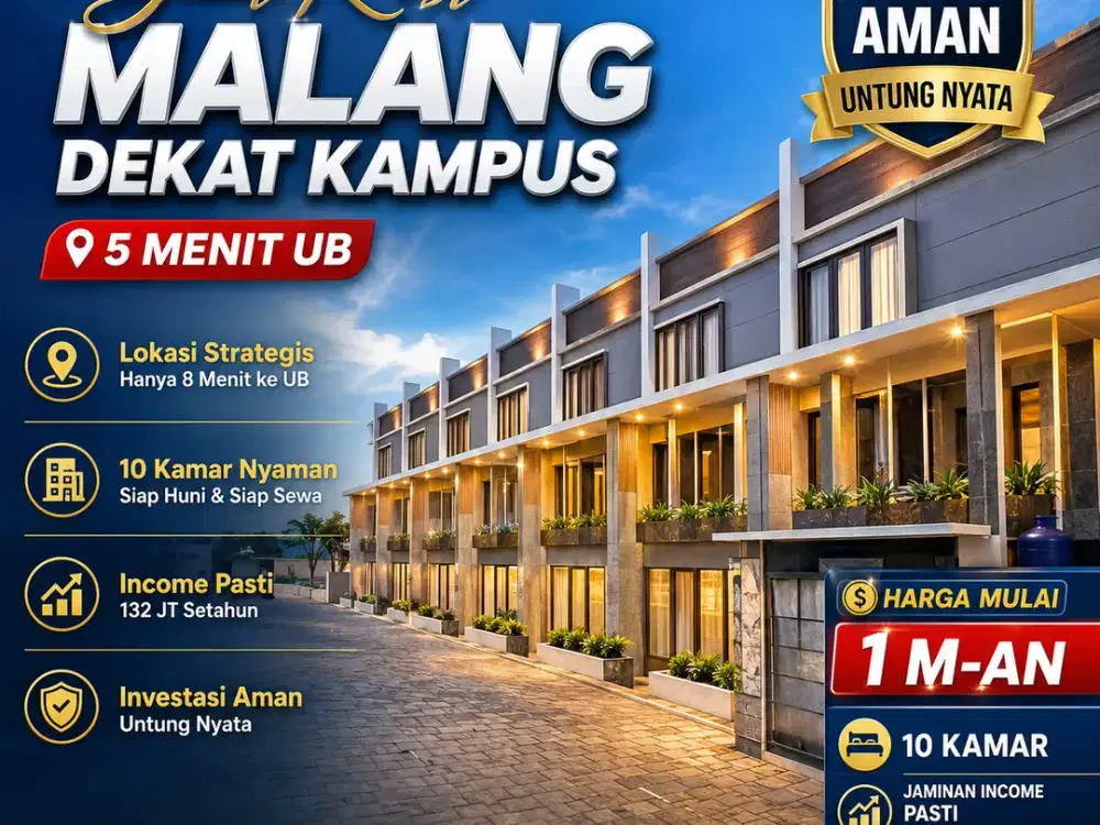KOST PRODUKTIF SIAP HASILKAN INCOME JAMINAN OKUPANSI 100%