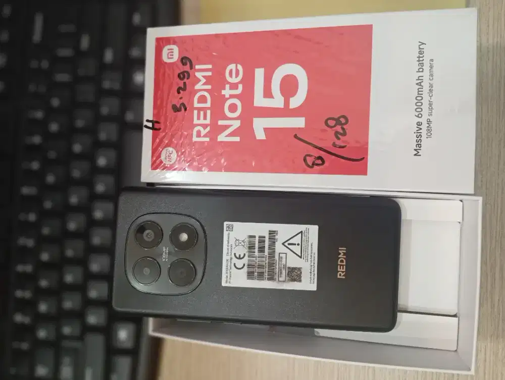 Scond like new bergaransi note 15 8/128