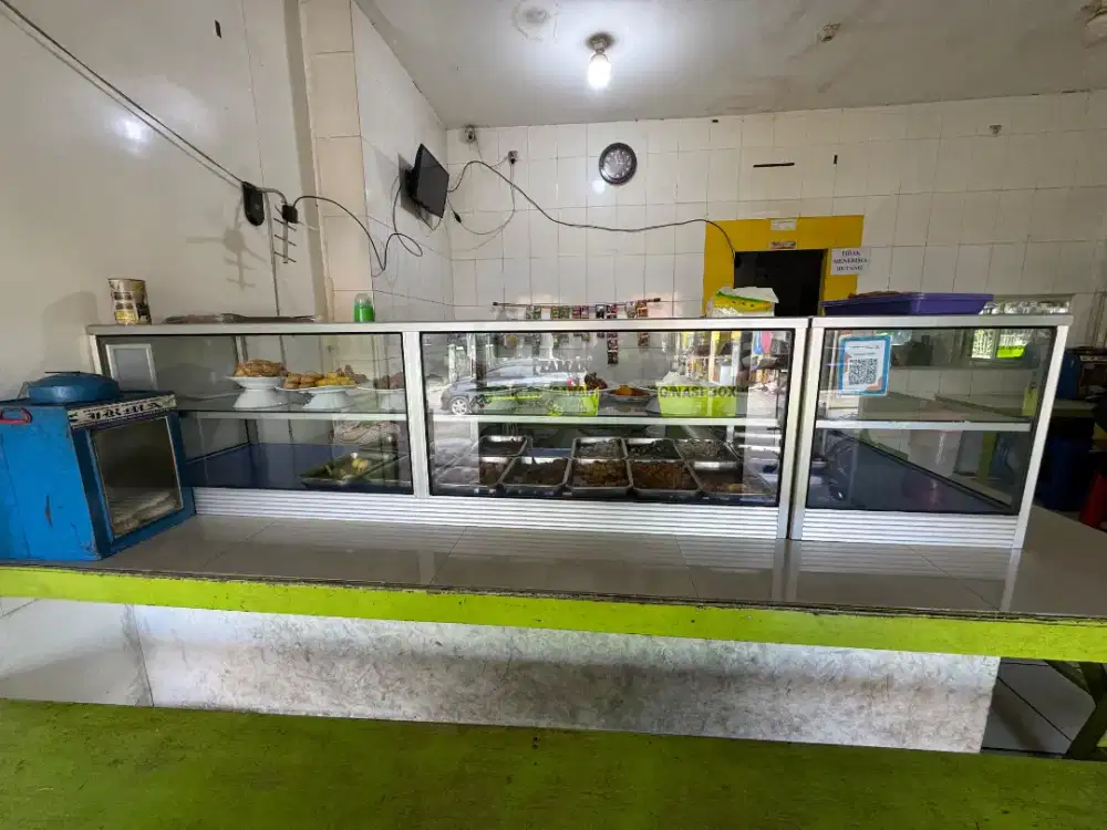 Etalase Warung makan kaca