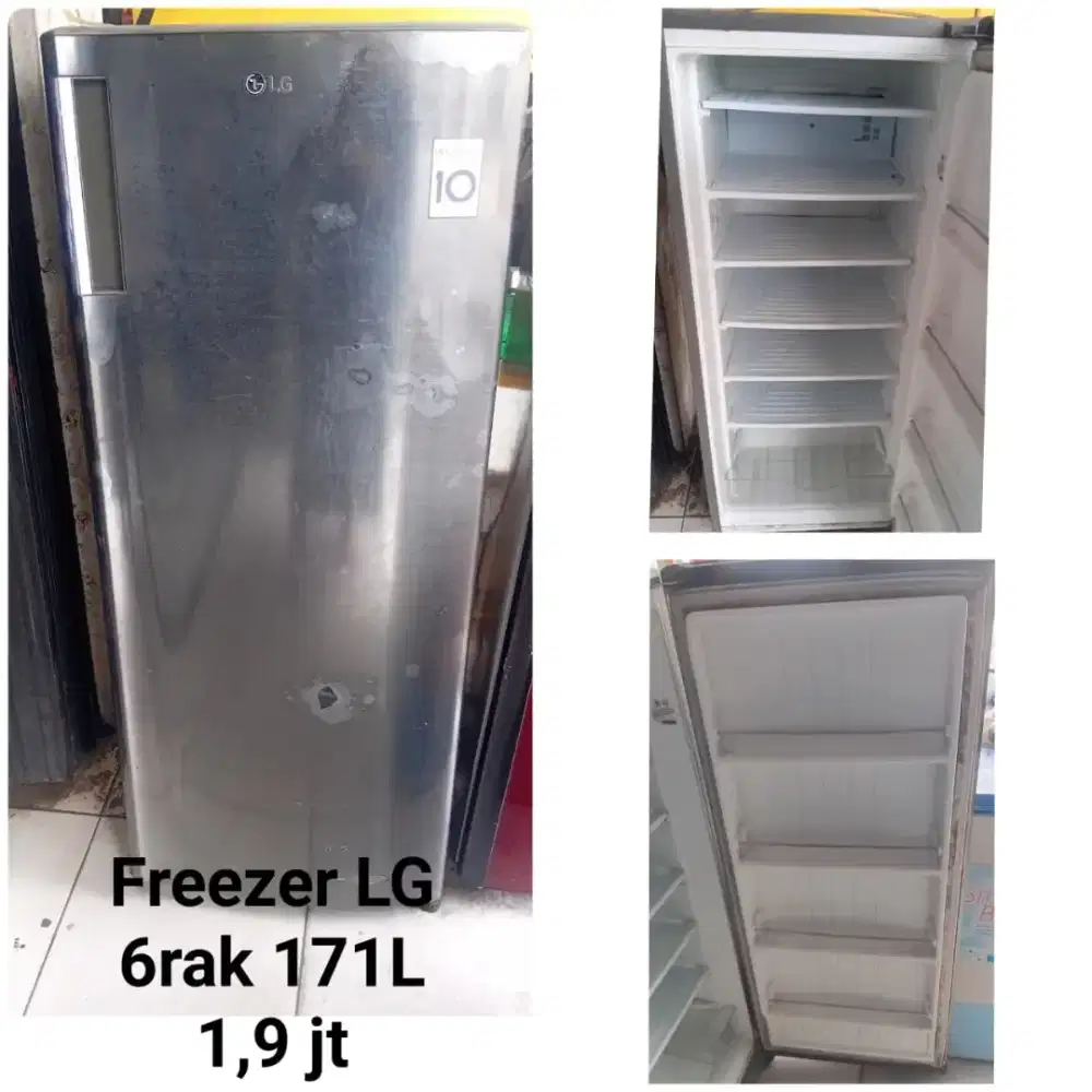 Freezer 6rak bekas bergaransi
