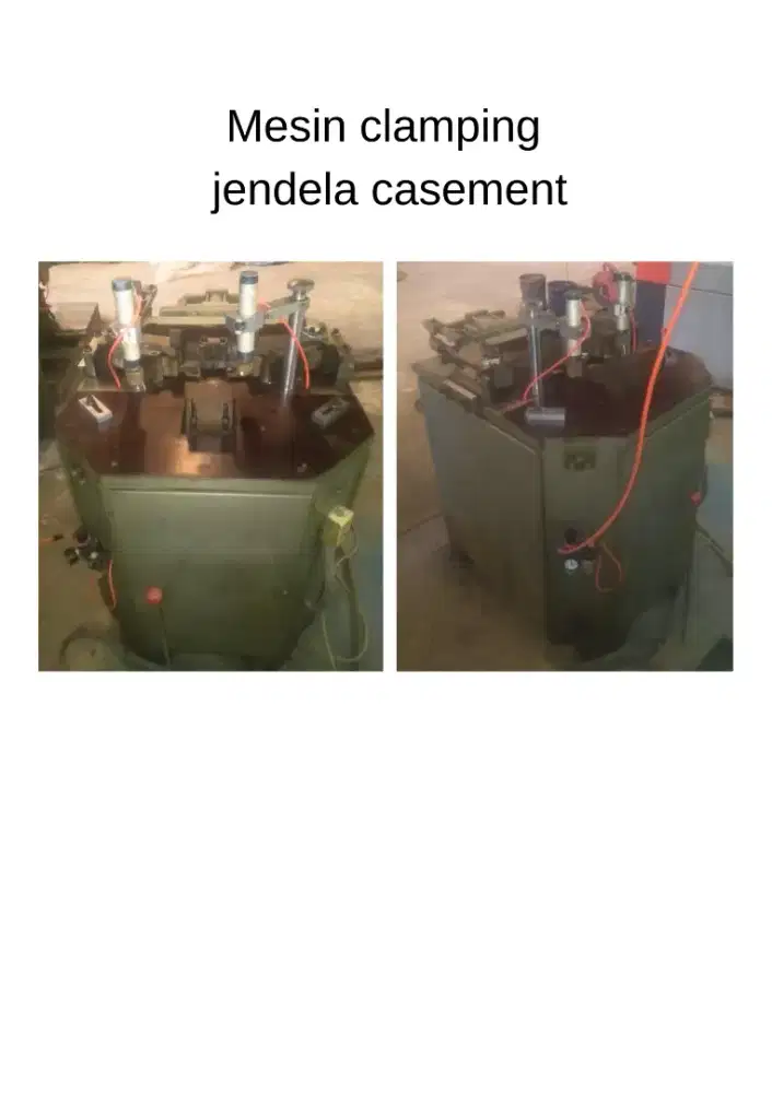 Mesin clamping jendela casement