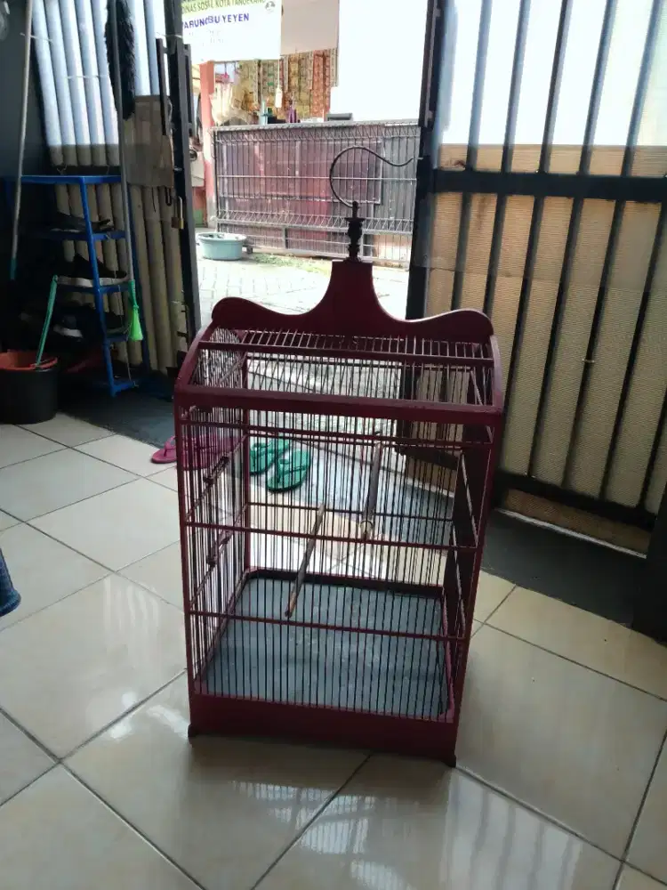 Kandang burung no.1 kayu jati