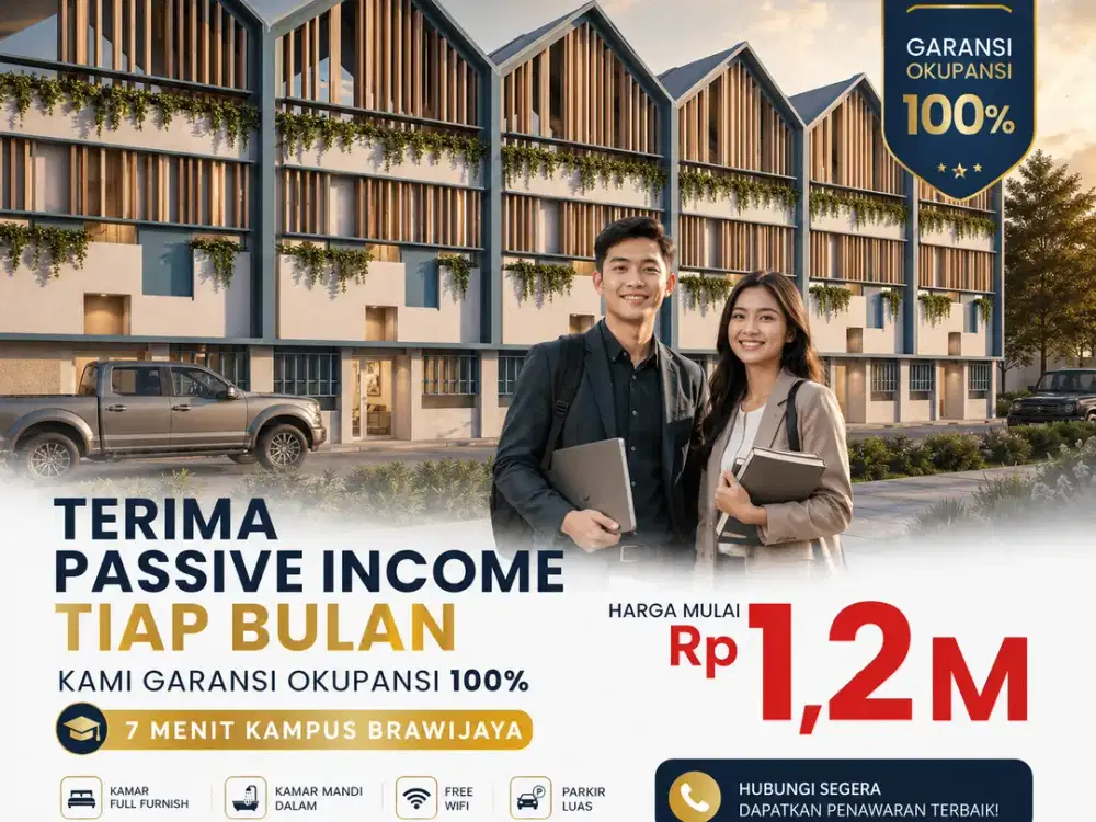 INVESTASI KOST MALANG, CASHFLOW SETIAP BULAN DEKAT KAMPUS UB