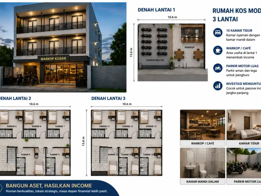 Tanah Siap Bangun Kos-Kosan, Akses 2 Mobil, Dekat Kampus Universitas Muhammadiyah Bandung
