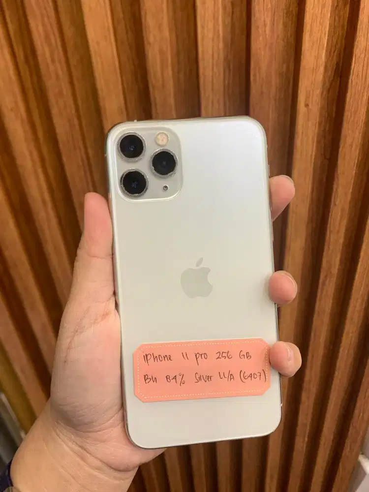 Second iphone 11 pro,255gb,silver,bh 84%,inter register