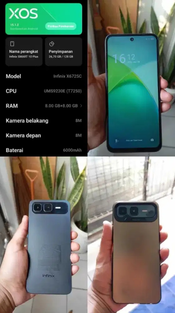 Infinix smart 10 plus nfc 8+8/128