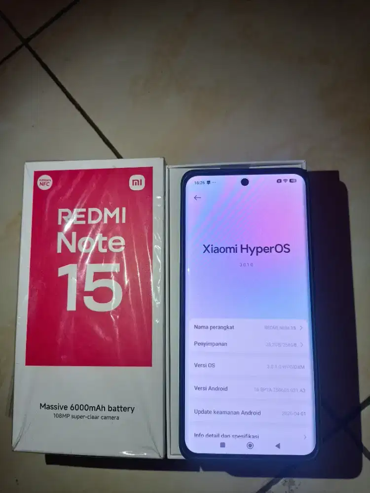 Dijual redmi note 15 ram 8+4/256gb
