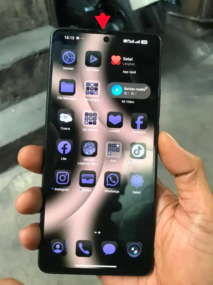 Xiaomi 11T pro 5G ram 12+12/256 hp casan minus yg ada tanda merah
