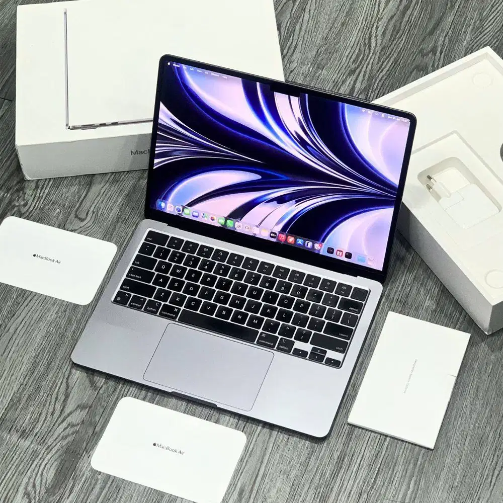 EX IBOX MACBOOK AIR M2 8GB/256GB GRAY LENGKAP ORI