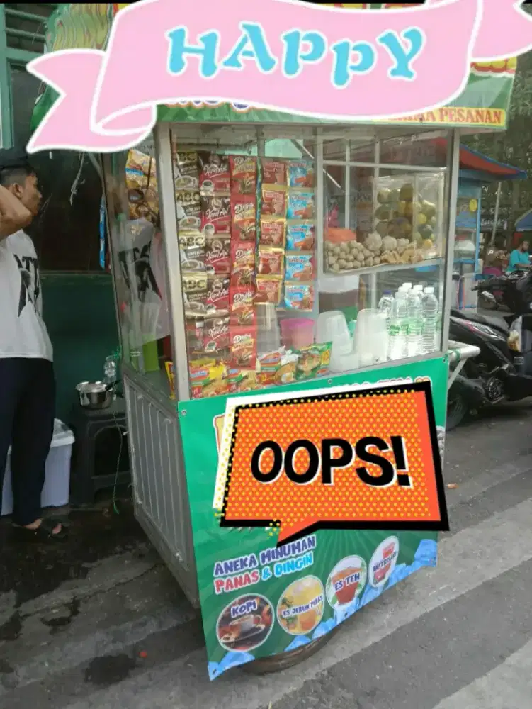 Jual cepat gerobak minimalis