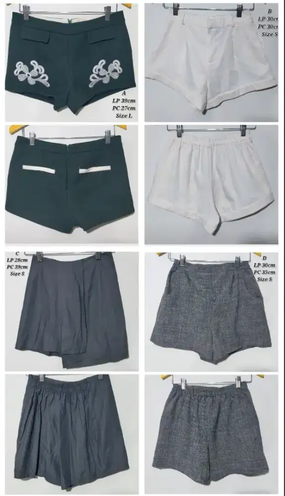 Hotpants Celana Pendek kain Wanita Premium