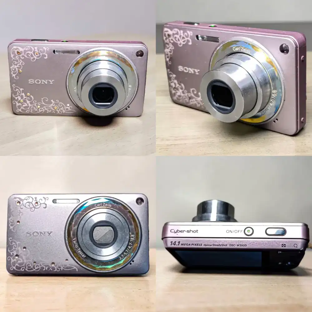 CAMERA DIGITAL SONY DSC W350D PINK
