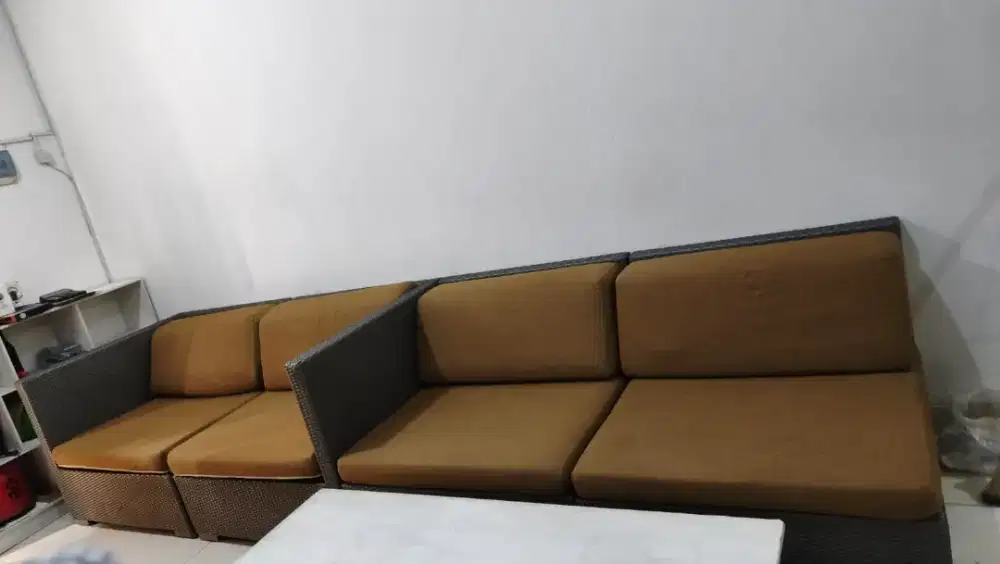 Sofa Rotan Sintetis Modern Elite 4 Modular ( 1 set )