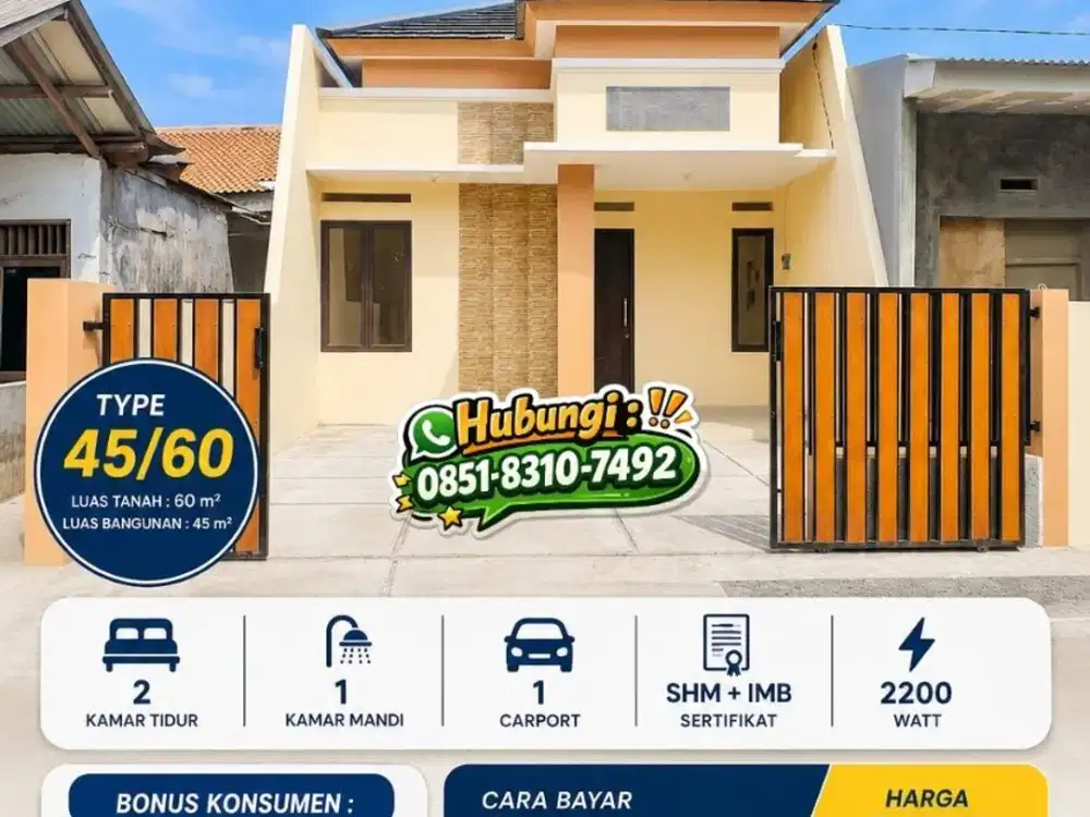 Dijual Rumah Second Terawat di Pondok Petir Depok