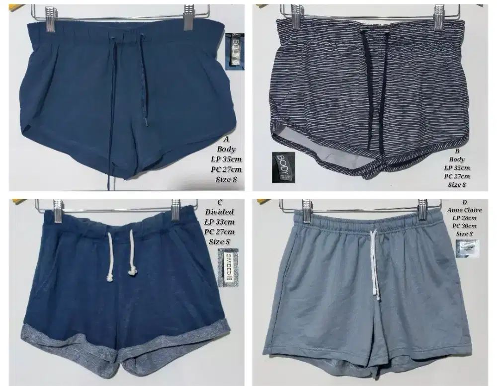 Preloved Hotpants Celana Sport Pendek Wanita Gym Fitness Premium