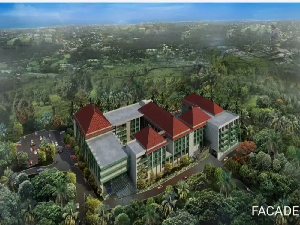 Hotel *5 aktif di JIMBARAN BALI, 7 lt,257 kamar,fasilitas lengkap,100 m ke pantai,strategis,investasi premium,jual cpt