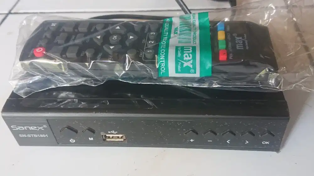 STB DVBT2 SANEX SN-STB1801 BEKAS NORMAL