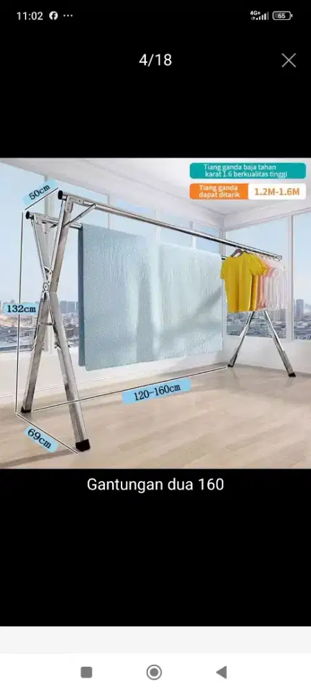 Rak jemuran pakaian