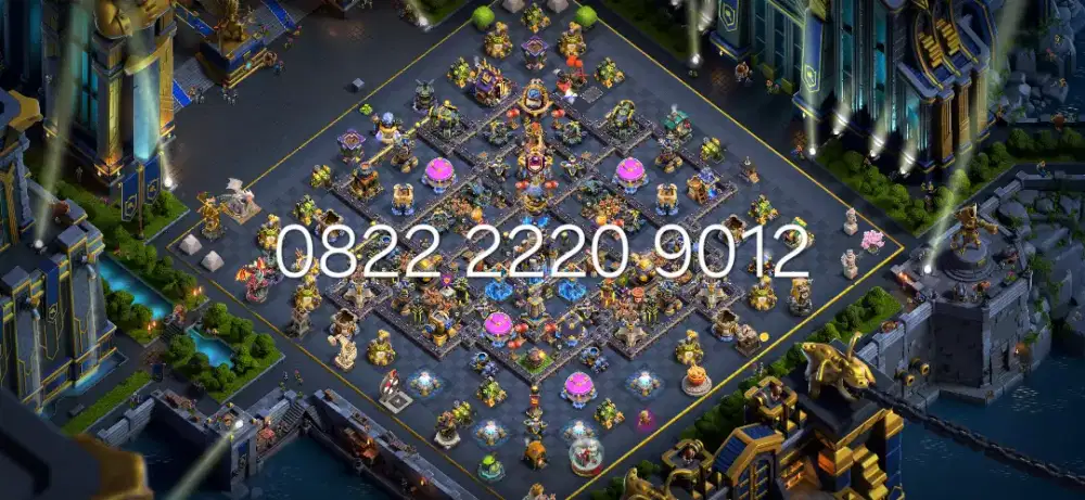 coc Clash of Clans TH18 langka dekorasi batu