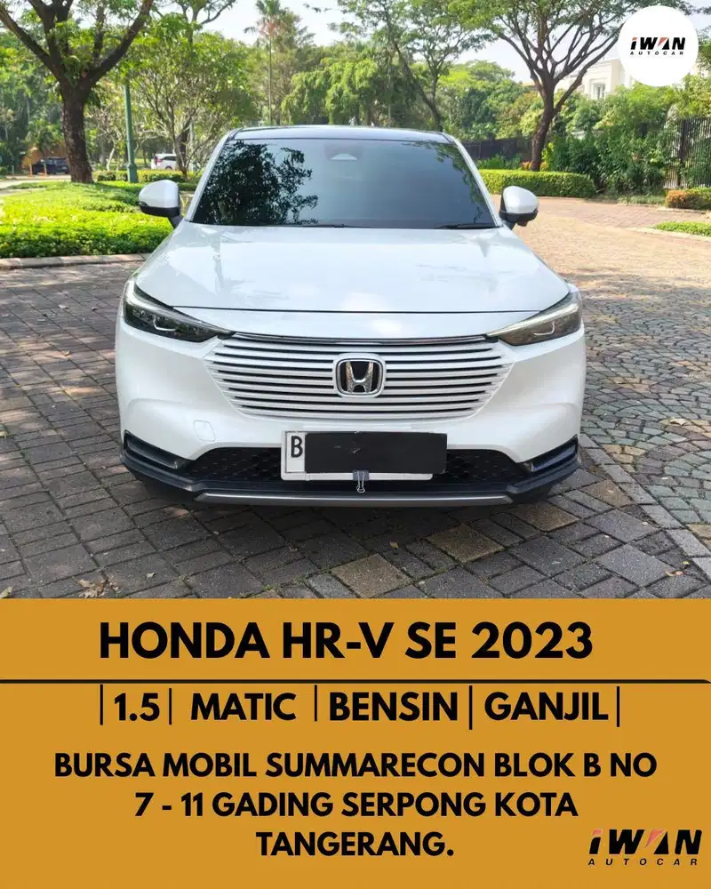 2023 HONDA NEW HRV SE 1.5 AT