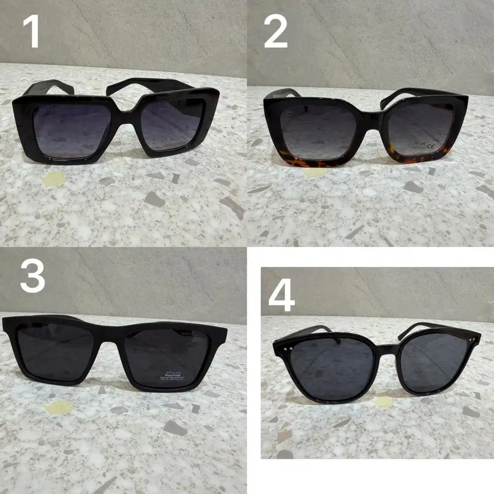 SALE Sunglasses Kacamata Fashion Import Kekinian Hitam