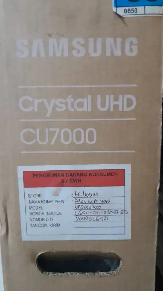 Samsung crystal UHD 50 inch mulus tajam jernih