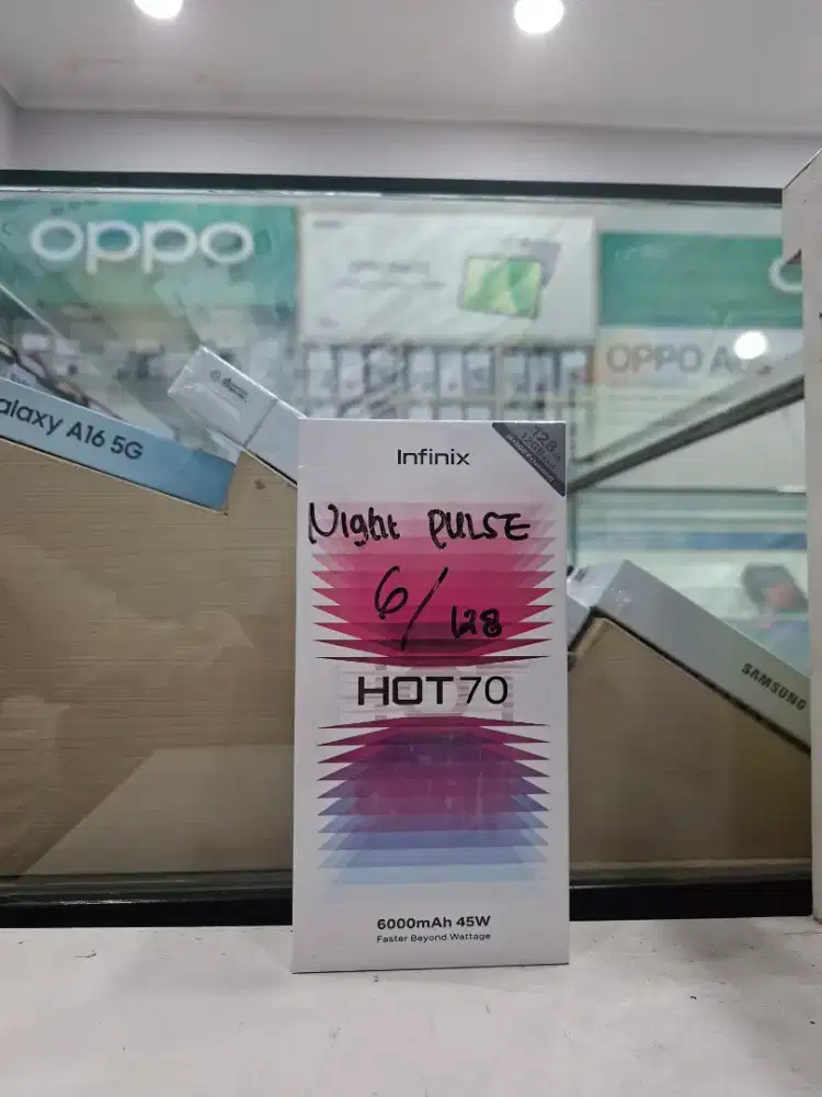 INFINIX HOT 70 6/128 NEW MURAH GARANSI RESMI