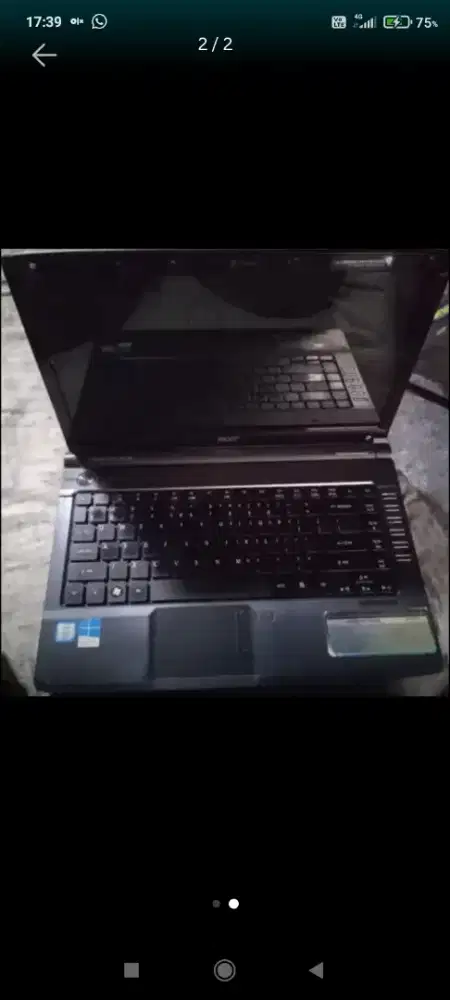 Laptop accer bekas murah