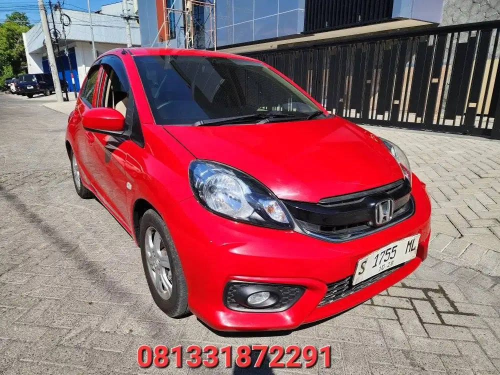 HONDA BRIO 1.2 E MANUAL 2016 MERAH ORIAN SEMUA PAJAK BARU PANJANG