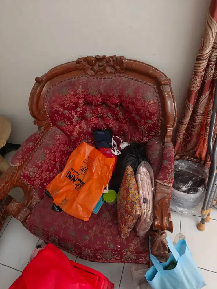 Sofa kursi jati 1 set