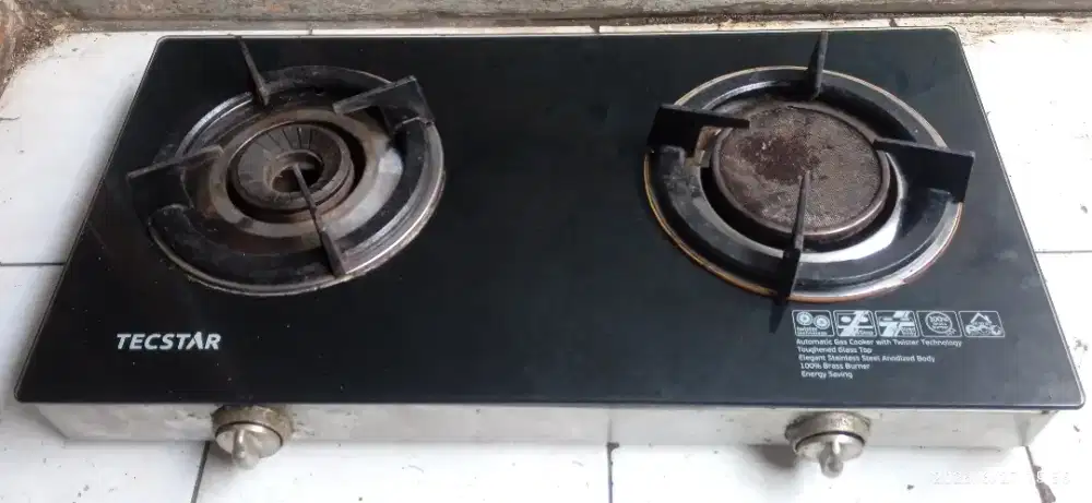 Kompor gas kaca 2tungku TECSTAR