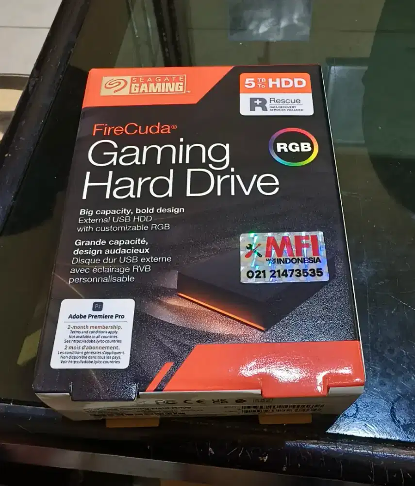 Hardisk hdd external laptop seagate firecuda 5TB kondisi fresh segel