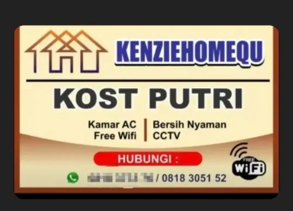 Kost Putri Kenzie Homequ | AC, WiFi Gratis, CCTV | Jaksel