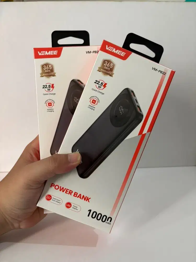 Power Bank VEMEE VM-PB22 10.000mAh Quck Charge 22.5W