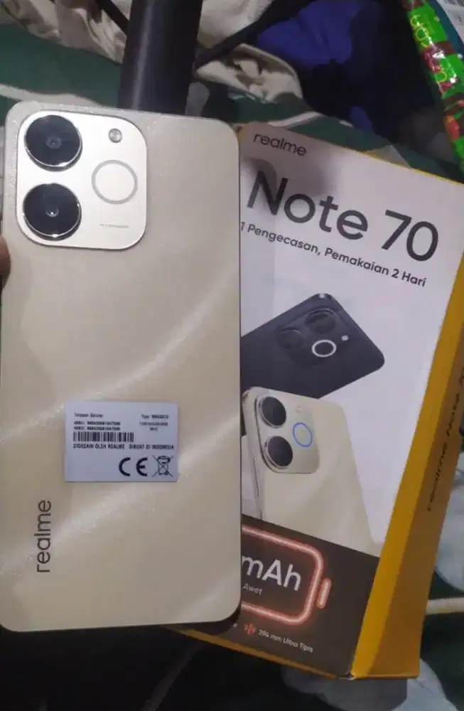 Realme Note 70 ram 4+8/128 Fullset Ori mulus.