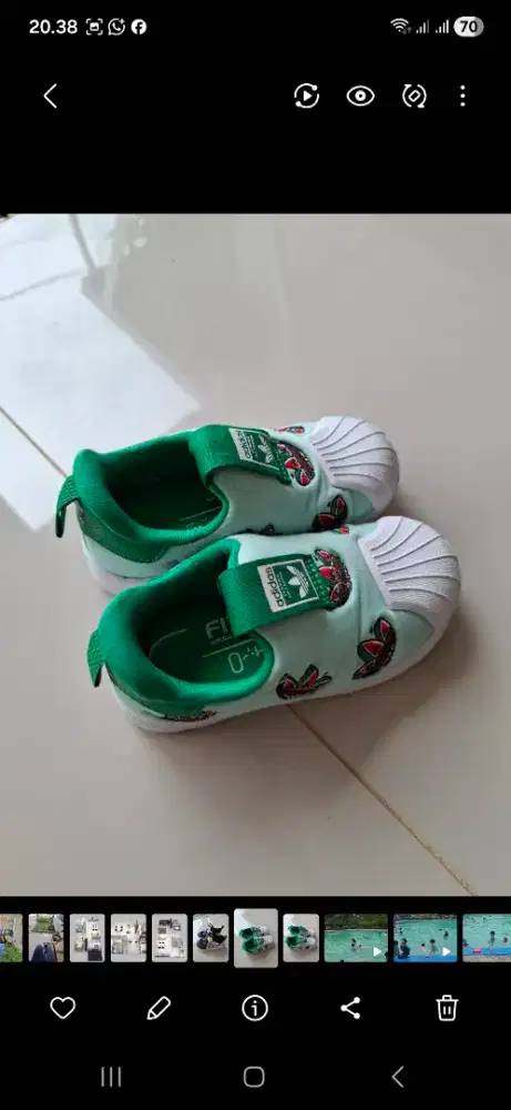 Preloved! Adidas superstar 360 watermelon