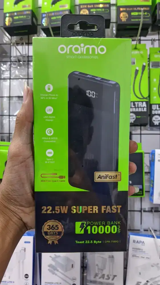 POWER BANK 10.000mAh ORAIMO OPB-7100Q