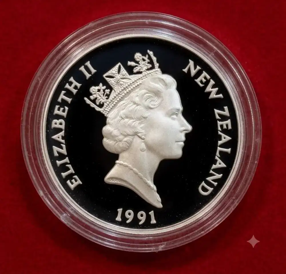 Koin langka dibuat oleh negara Selandia Baru pada tahun 1991